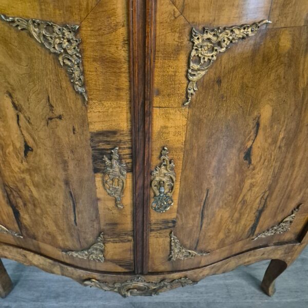 Corner Cabinet Dresden Baroque 1870 Walnut - Image 17
