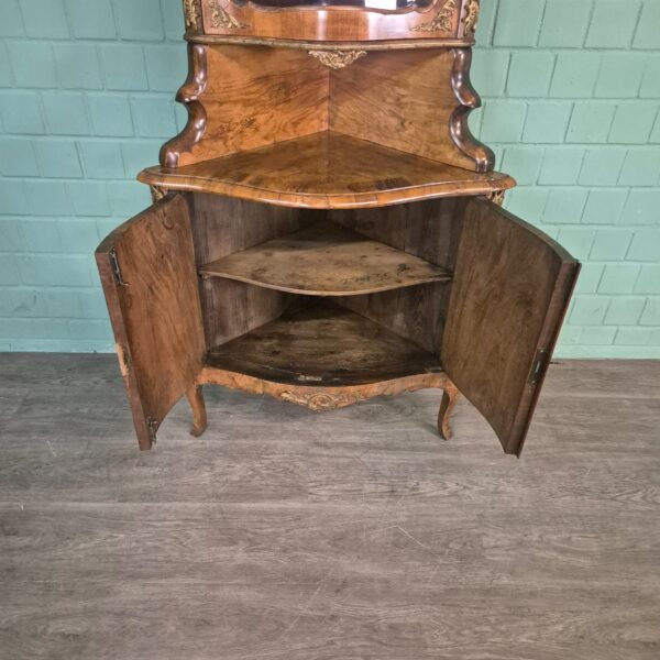 Corner Cabinet Dresden Baroque 1870 Walnut - Image 26