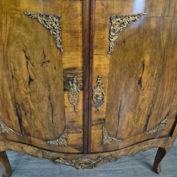 Corner Cabinet Dresden Baroque 1870 Walnut - Image 18