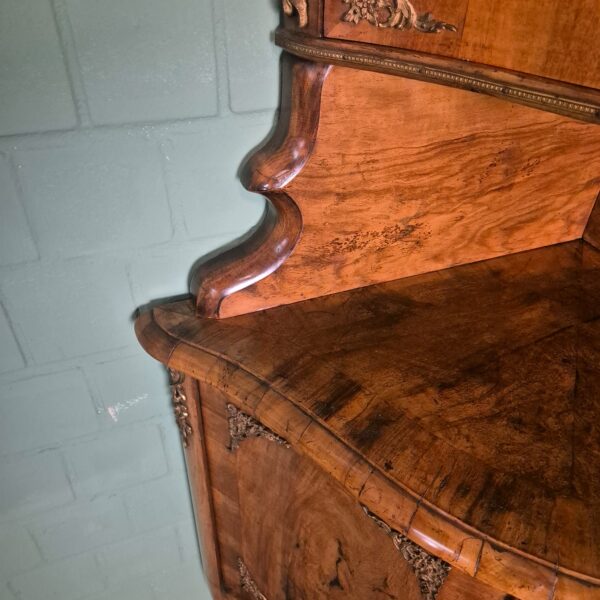 Corner Cabinet Dresden Baroque 1870 Walnut - Image 10