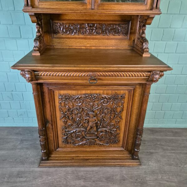Kitchen Cabinet, Gründerzeit 1880 Eiche - Image 7