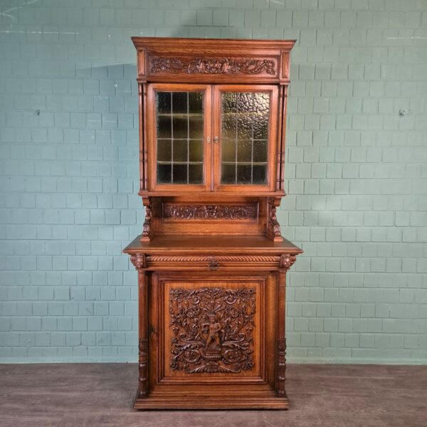 Kitchen Cabinet, Gründerzeit 1880 Eiche - Image 3