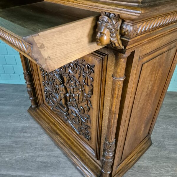 Kitchen Cabinet, Gründerzeit 1880 Eiche - Image 17
