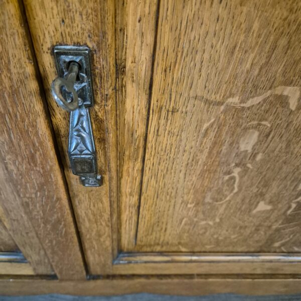 Cabinet Art-Deco 1930 Oak - Image 8