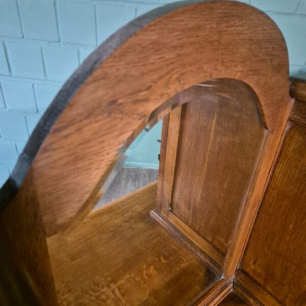 Cabinet Art-Deco 1930 Oak - Image 11