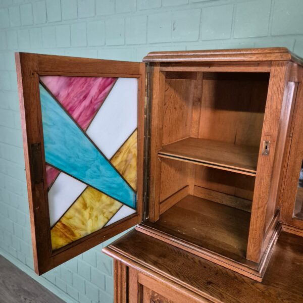 Cabinet Art-Deco 1930 Oak - Image 13