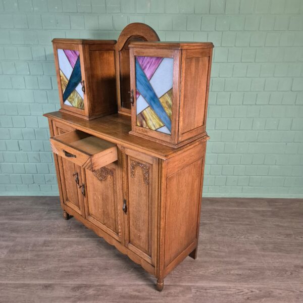 Cabinet Art-Deco 1930 Oak - Image 15