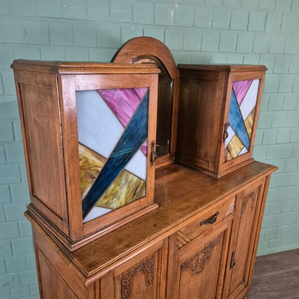 Cabinet Art-Deco 1930 Oak - Image 4