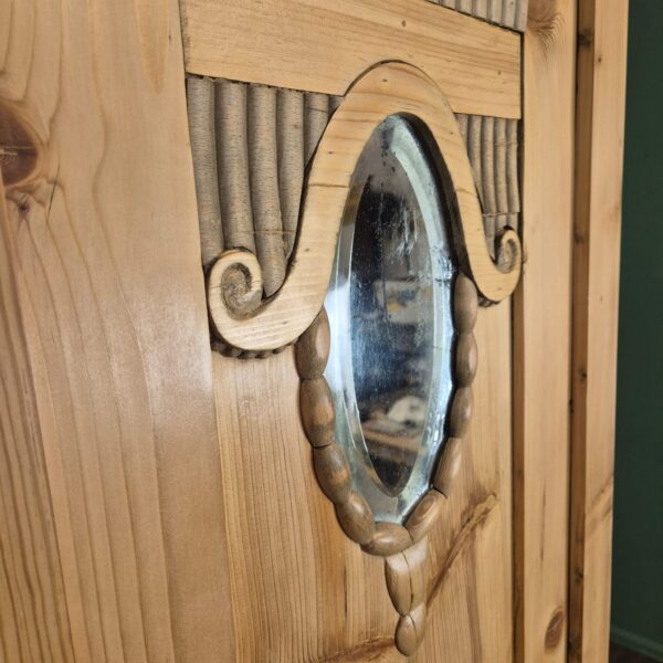 Wardrobe Jugendstil 1910 Pine - Image 8