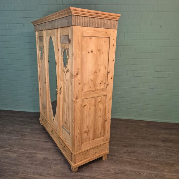 Wardrobe Jugendstil 1910 Pine - Image 3