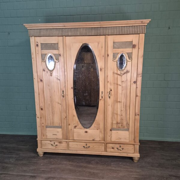 Wardrobe Jugendstil 1910 Pine - Image 2