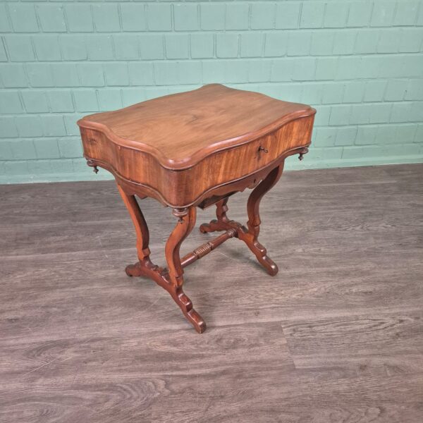 Sewing Table Biedermeier 1850 Mahogany - Image 2