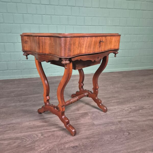 Sewing Table Biedermeier 1850 Mahogany