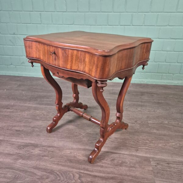 Sewing Table Biedermeier 1850 Mahogany - Image 5