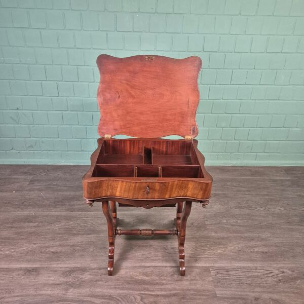 Sewing Table Biedermeier 1850 Mahogany - Image 9