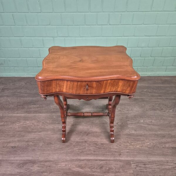 Sewing Table Biedermeier 1850 Mahogany - Image 4