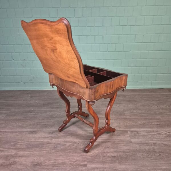 Sewing Table Biedermeier 1850 Mahogany - Image 16