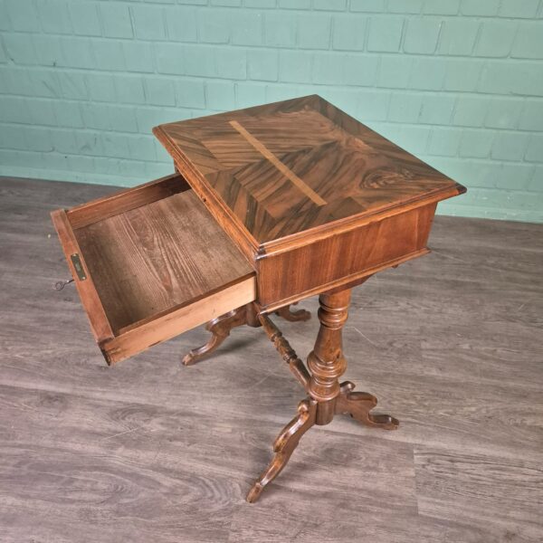 Sewing Table Gründerzeit 1880 Walnut - Image 11