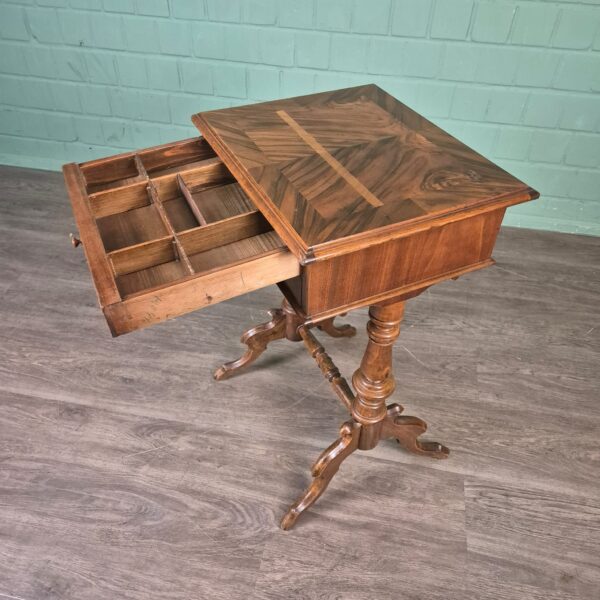 Sewing Table Gründerzeit 1880 Walnut - Image 10