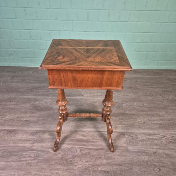 Sewing Table Gründerzeit 1880 Walnut - Image 5