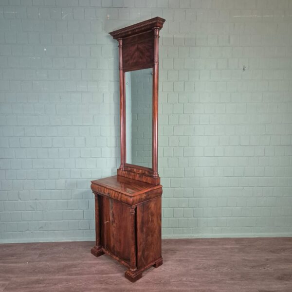 Mirror with Console Biedermeier 1820 Mahogany