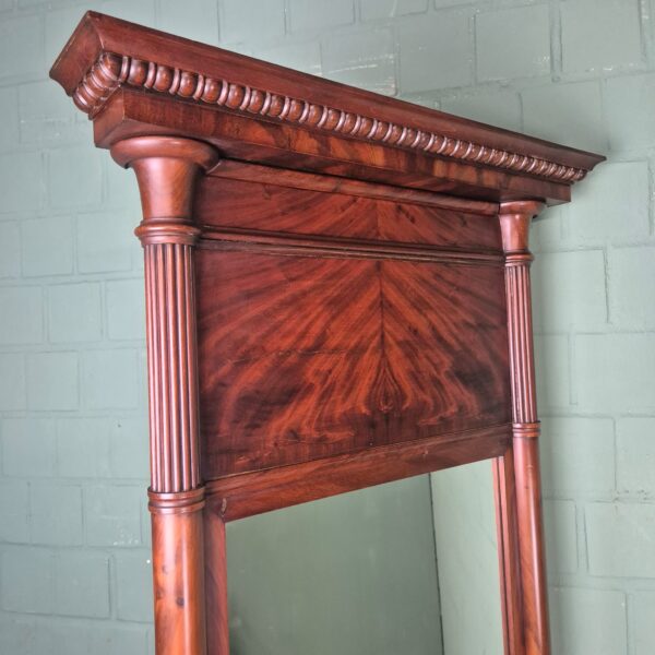 Mirror with Console Biedermeier 1820 Mahogany - Image 4