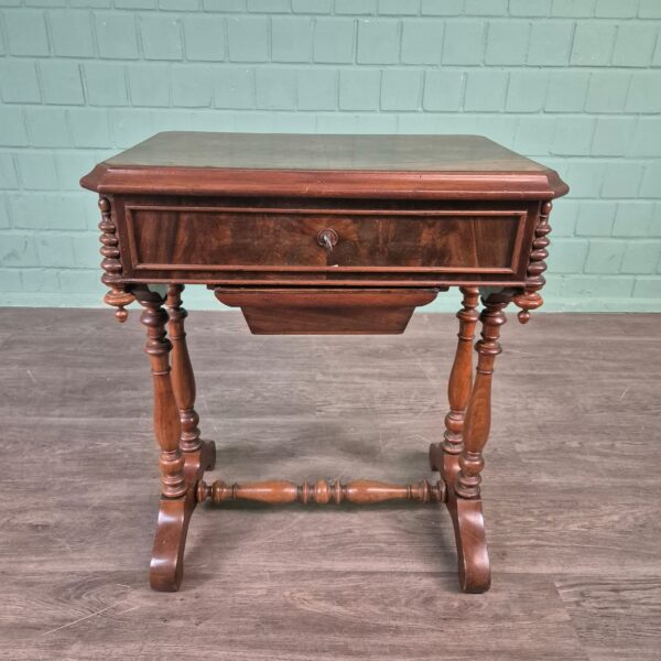 Sewing Table Gründerzeit 1880 Walnut - Image 3