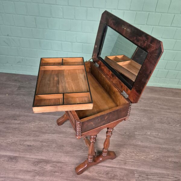 Sewing Table Gründerzeit 1880 Walnut - Image 6
