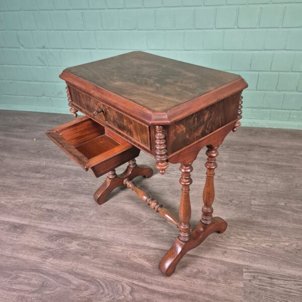 Sewing Table Gründerzeit 1880 Walnut - Image 9