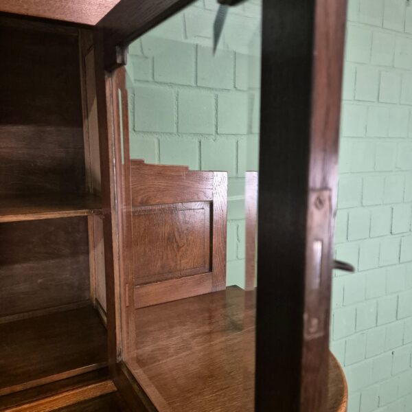 Kitchen Cabinet Jugendstil 1920 Oak - Image 9
