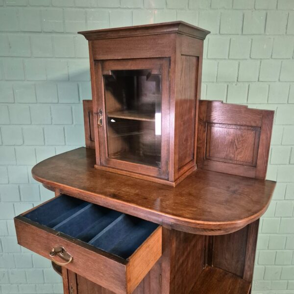 Kitchen Cabinet Jugendstil 1920 Oak - Image 12