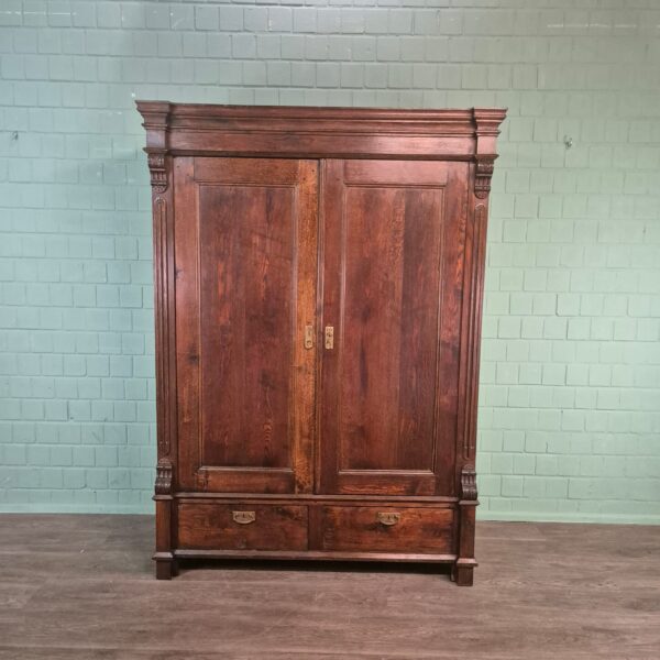 Wardrobe Gründerzeit 1880 Oak - Image 3