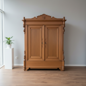 Wardrobe Biedermeier 1840 Oak