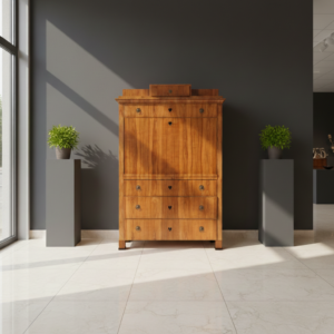 Secretary Biedermeier 1820 Cherry Wood