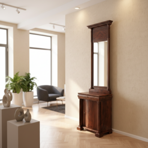 Mirror with Console Biedermeier 1820 Mahogany