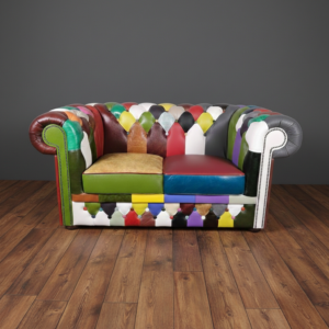 Chesterfield Sofa Leather Model Carnival 1,63 m