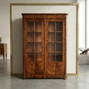 Display Cabinet Biedermeier 1830 Walnut