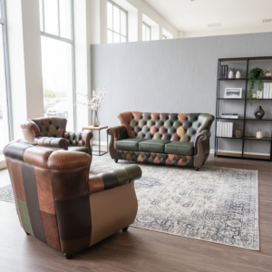 Chesterfield Sofa Jungle 3-1-1 Leather