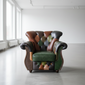 Chesterfield Armchair Leather Model Jungle