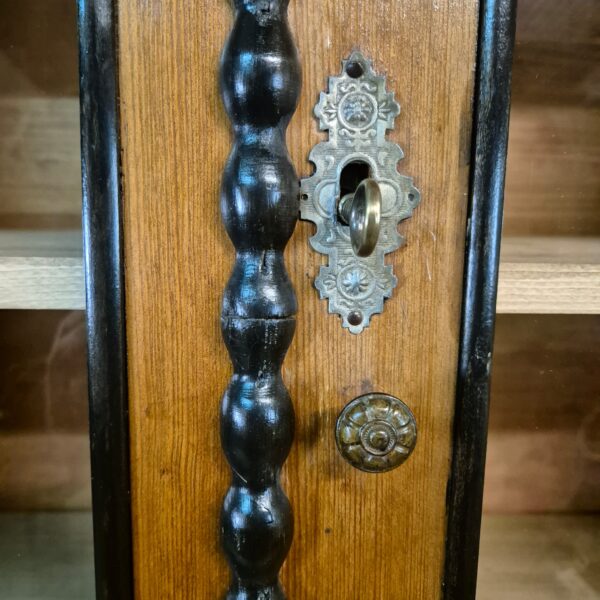 Display Cabinet Louis Philippe 1860 Birch Wood - Image 11