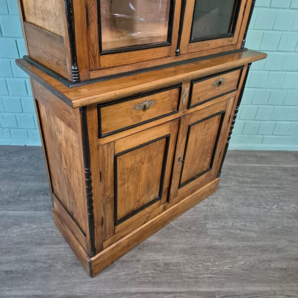 Display Cabinet Louis Philippe 1860 Birch Wood - Image 6