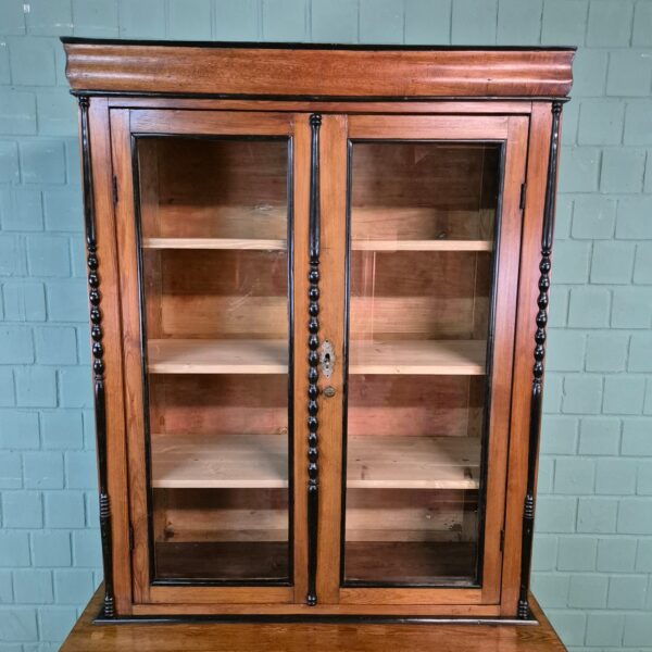 Display Cabinet Louis Philippe 1860 Birch Wood - Image 12