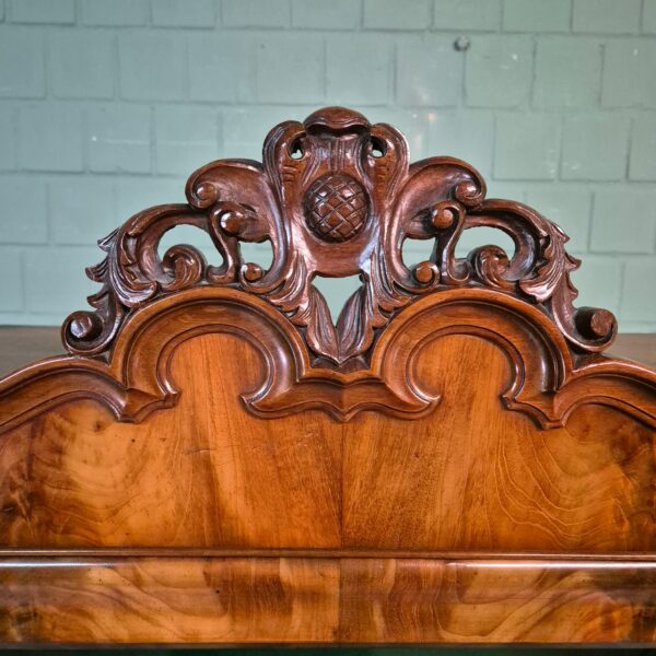 Display Cabinet Biedermeier 1860 Walnut - Image 13