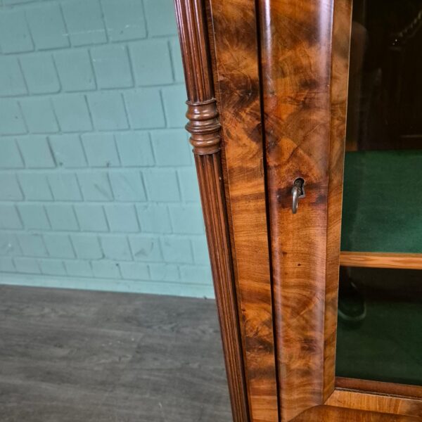 Display Cabinet Biedermeier 1860 Walnut - Image 6