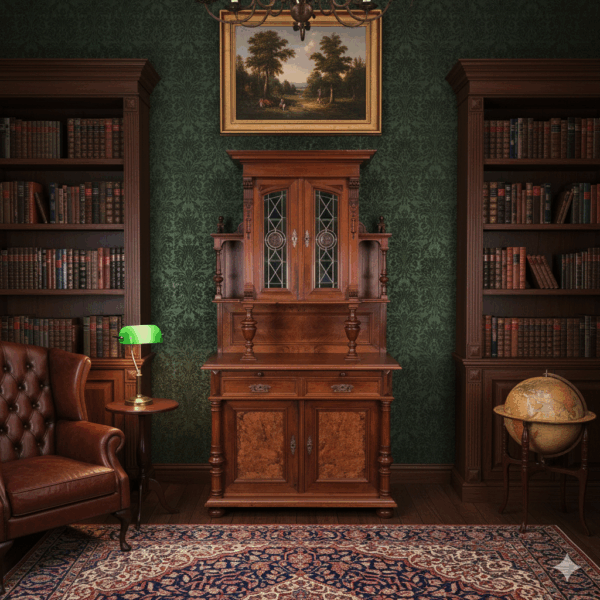 Cabinet Gründerzeit 1880 Walnut - Image 2