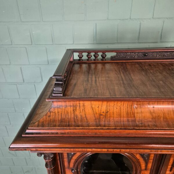 Display Cabinet Gründerzeit 1880 Walnut - Image 13