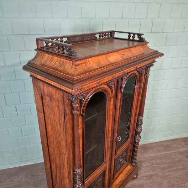 Display Cabinet Gründerzeit 1880 Walnut - Image 7