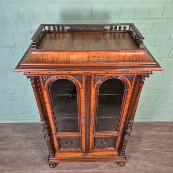 Display Cabinet Gründerzeit 1880 Walnut - Image 5