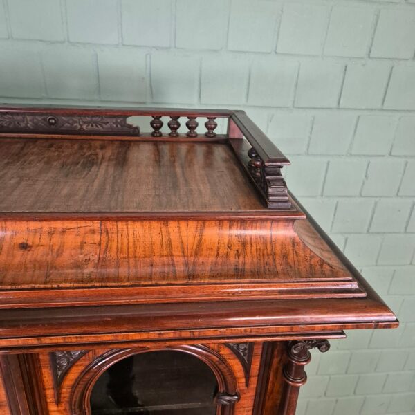 Display Cabinet Gründerzeit 1880 Walnut - Image 12