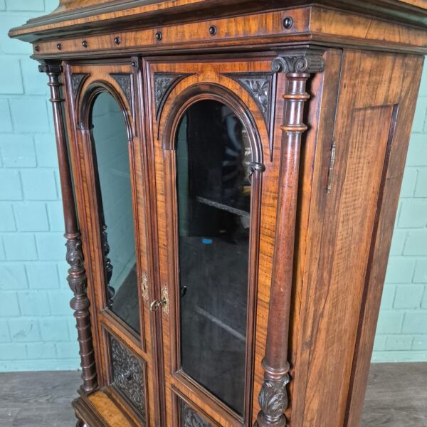 Display Cabinet Gründerzeit 1880 Walnut - Image 10